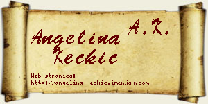 Angelina Kečkić vizit kartica